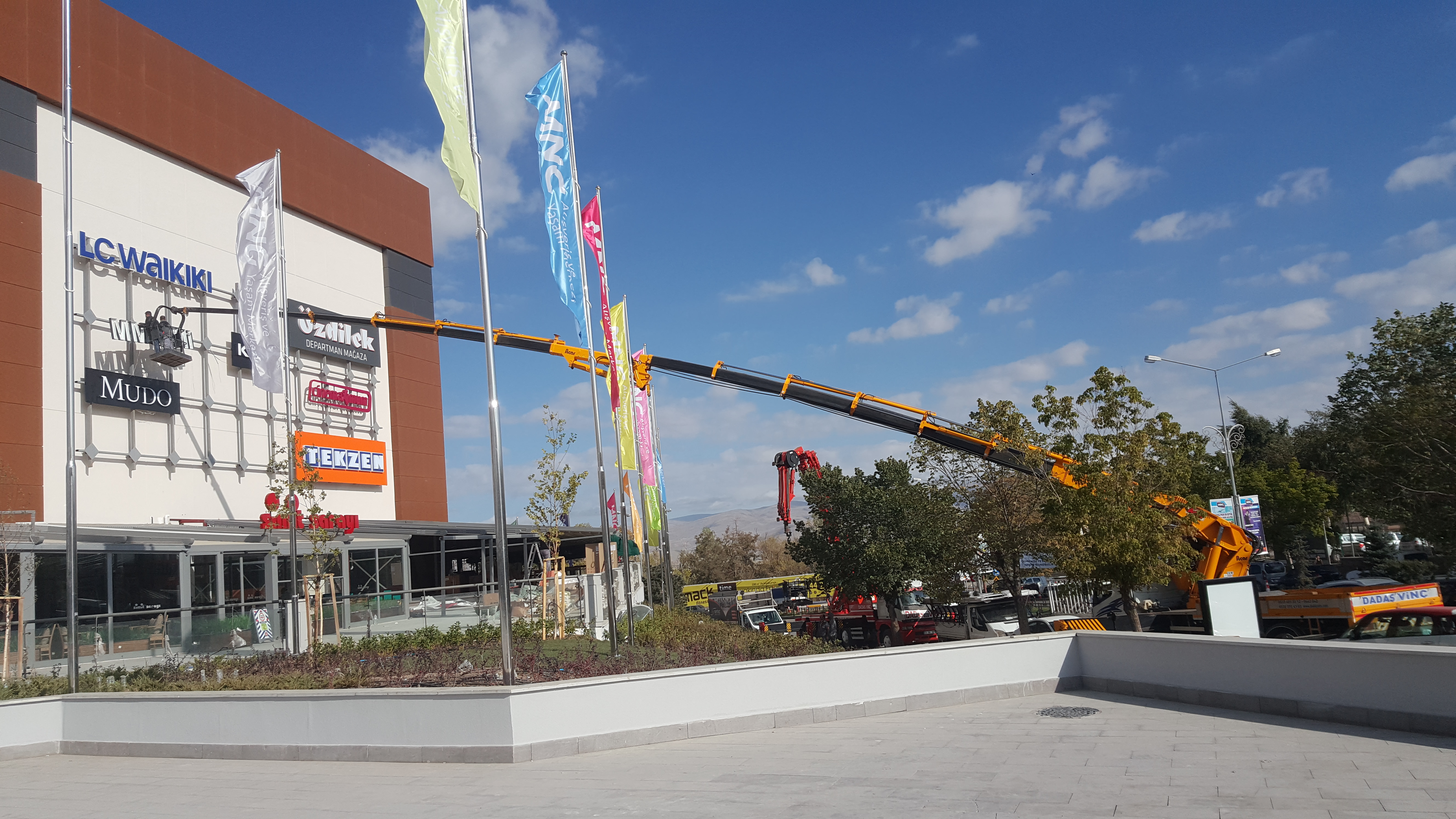 Erzurum sepetli vinç
